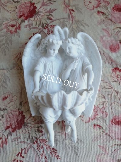 画像2: アンティークダブルエンジェル聖水盤