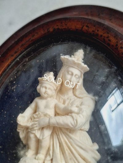 画像2: アンティーク聖母子メダイヨン