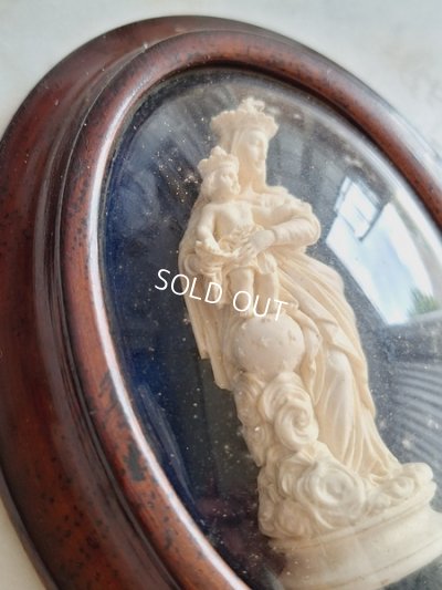 画像6: アンティーク聖母子メダイヨン