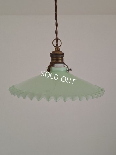 画像2: アンティークオパリンガラスシェード