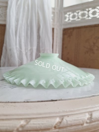 画像10: アンティークオパリンガラスシェード