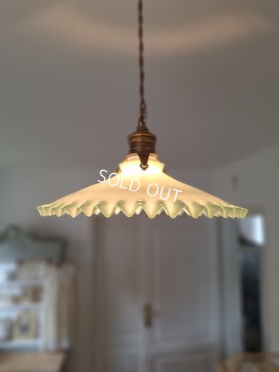 画像3: アンティークオパリンガラスシェード