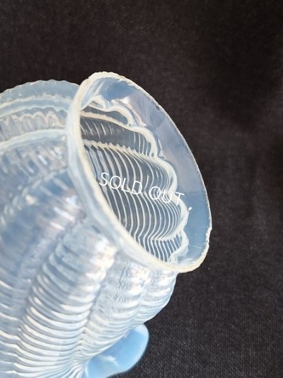 画像15: アンティークオパールガラスランプシェード