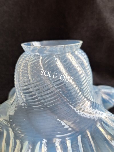 画像4: アンティークオパールガラスランプシェード