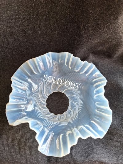 画像8: アンティークオパールガラスランプシェード