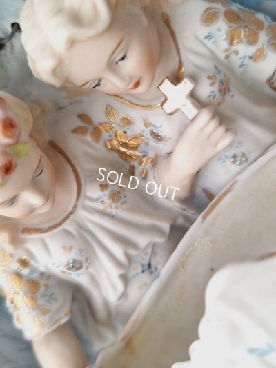 画像3: アンティークビスクダブルエンジェル聖水盤