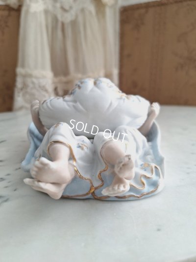 画像13: アンティークビスクダブルエンジェル聖水盤