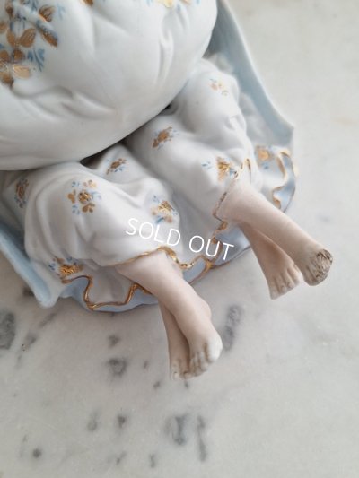 画像18: アンティークビスクダブルエンジェル聖水盤