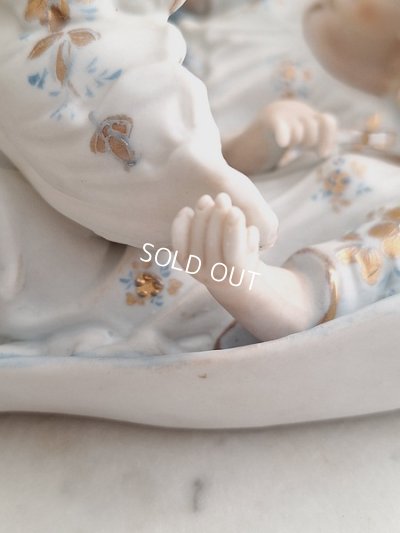 画像8: アンティークビスクダブルエンジェル聖水盤