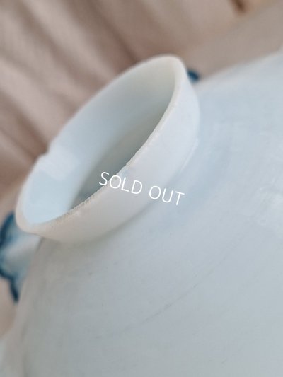 画像13: ブルーリムガラスランプシェード　