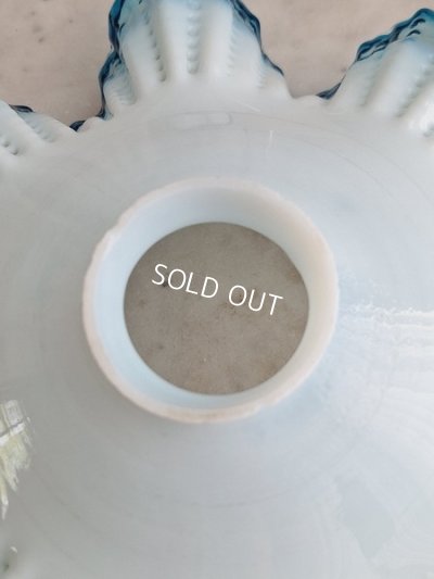 画像12: ブルーリムガラスランプシェード　