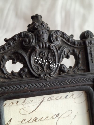 画像3: ナポレオン三世エボナイトレリーフフォトスタンド