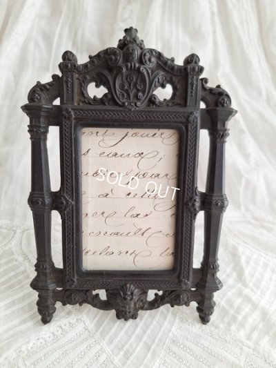 画像2: ナポレオン三世エボナイトレリーフフォトスタンド