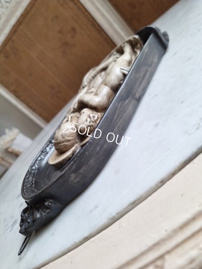 画像7: アンティーク石膏聖母子オーナメント