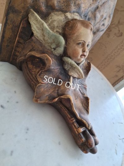 画像11: アンティーク天使コンソール