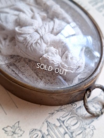 画像4: アンティーク聖母子小さなメダイヨン