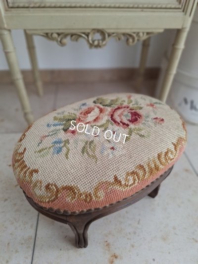 画像15: アンティークプチポワンフットレスト