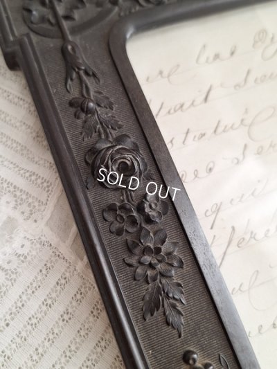 画像5: ナポレオン三世エボナイトレリーフフォトフレーム　