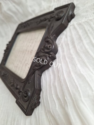 画像11: ナポレオン三世エボナイトレリーフフォトフレーム　