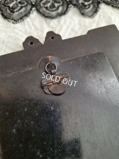 画像13: ナポレオン三世エボナイトレリーフフォトフレーム　