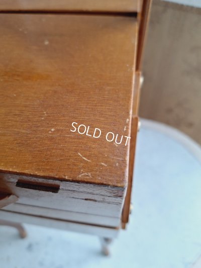 画像19: アンティーク猫脚ソーイングボックス