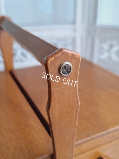 画像9: アンティーク猫脚ソーイングボックス