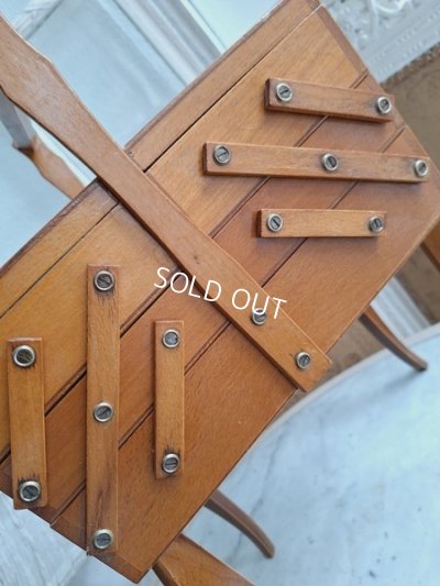 画像10: アンティーク猫脚ソーイングボックス