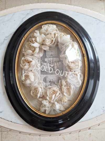 画像2: アンティーク花冠フレーム