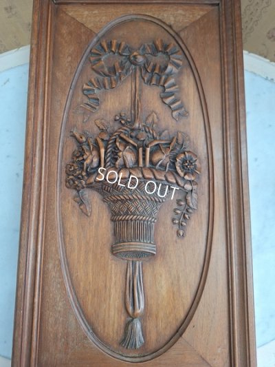 画像4: ウッド花かごレリーフパネル