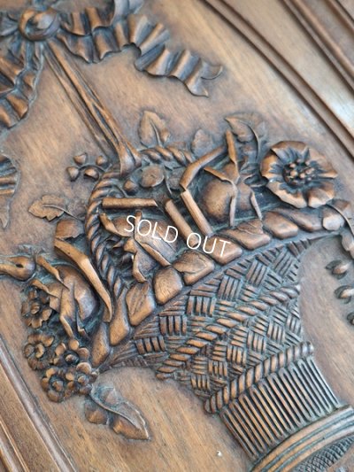 画像6: ウッド花かごレリーフパネル