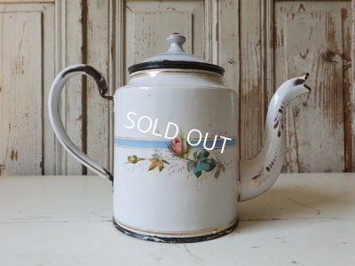 画像4: アンティ―クホーローローズ柄ポット