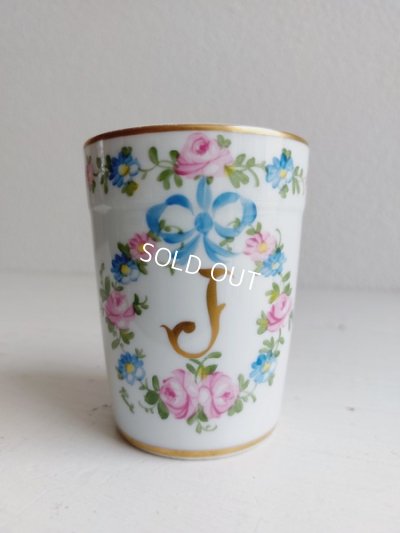 画像6: リモージュリボンとローズガーランド柄グラス