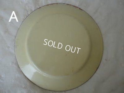 画像4: ホーロー製小鳥とローズ柄手描きプレート