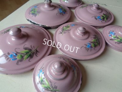 画像2: ホーロー花柄キャニスターセット