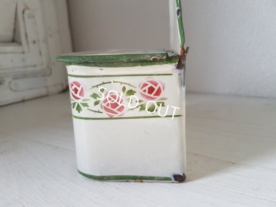 画像3: ホーロー製ローズ柄アリュメット缶