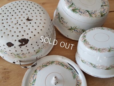 画像13: ホーロー白ブルーベル柄ウエディングセット