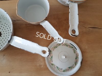 画像11: ホーロー白ブルーベル柄ウエディングセット