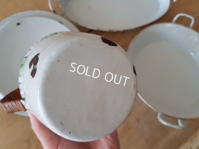 画像5: ホーロー白ブルーベル柄ウエディングセット