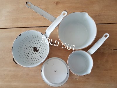 画像10: ホーロー白ブルーベル柄ウエディングセット