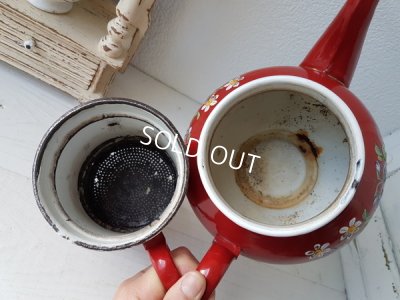 画像5: エトワール社赤すみれ柄コーヒーポット