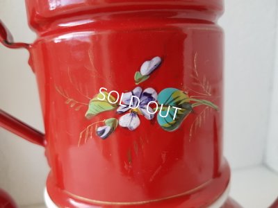 画像7: エトワール社赤すみれ柄コーヒーポット