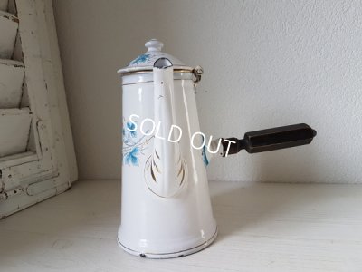 画像3: BWホーロー花柄チョコレートポット