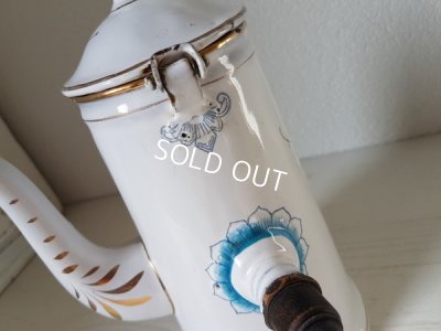 画像6: BWホーロー花柄チョコレートポット