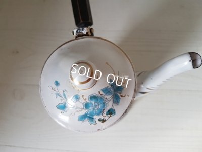 画像9: BWホーロー花柄チョコレートポット