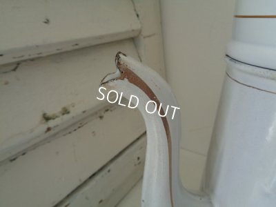 画像4: ホーローアールヌーボー花柄コーヒーポット