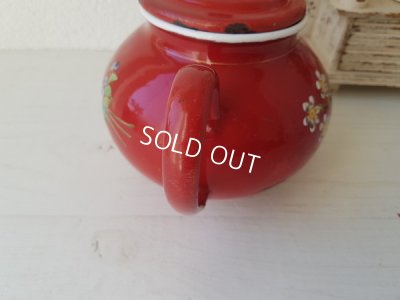 画像2: エトワール社赤すみれ柄ティーポット