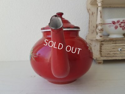 画像5: エトワール社赤すみれ柄ティーポット