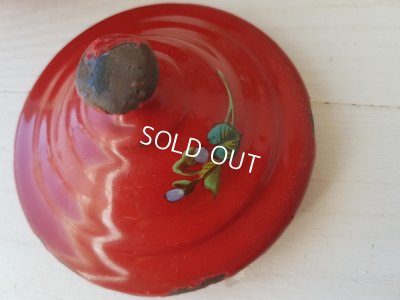 画像7: エトワール社赤すみれ柄ティーポット