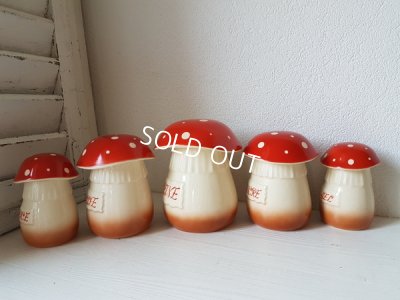 画像8: 陶器製きのこキャニスター