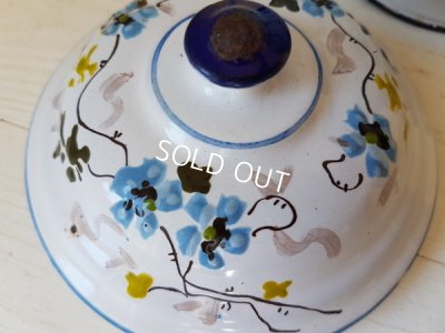 画像7: 白いホーロー花柄ポット